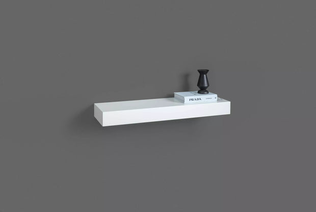 Slider white Wall shelf with integrated secret compartment